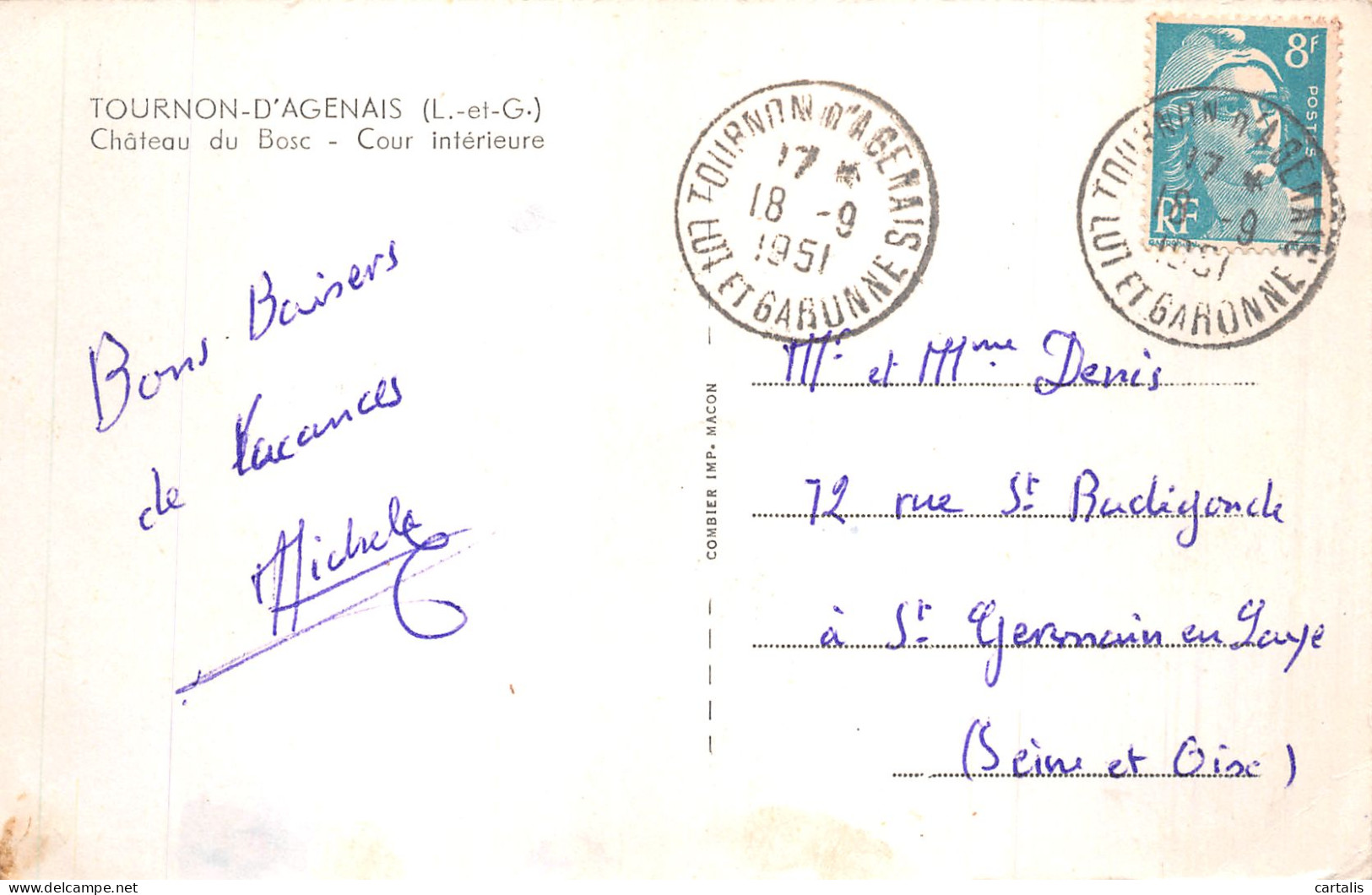 47-TOURNON D AGENAIS-N°4490-F/0169 - Tournon D'Agenais