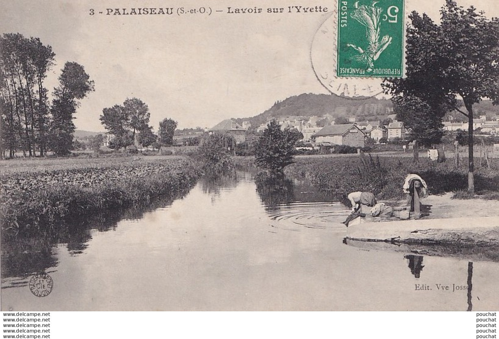 V22-91) PALAISEAU (SEINE ET OISE) LAVOIR SUR L ' YVETTE - ( ANIMEE - LAVEUSES ) - Palaiseau