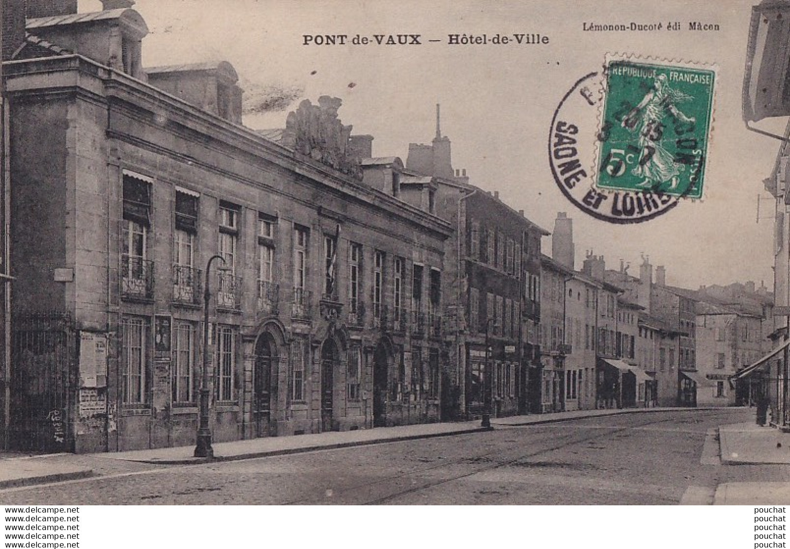 V19-01) PONT DE VAUX - HOTEL DE VILLE - Pont-de-Vaux