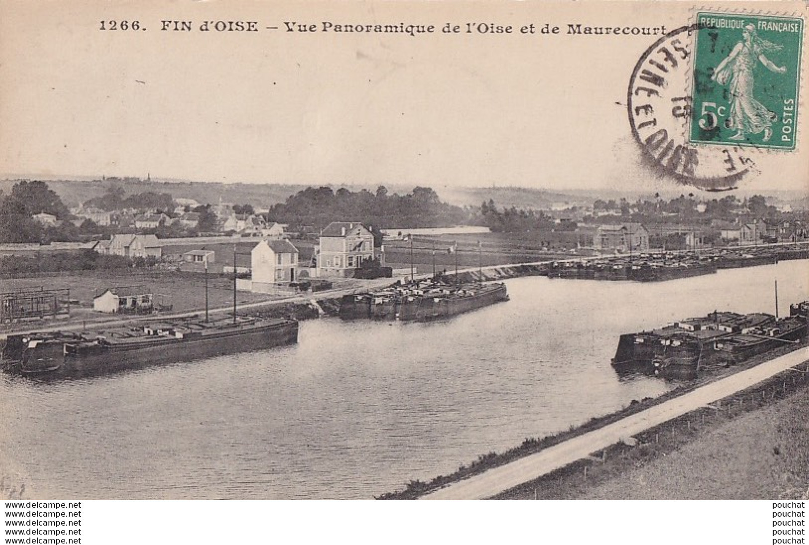 V9-78) FIN D ' OISE - VUE PANORAMIQUE DE L ' OISE ET DE MAURECOURT - Maurecourt
