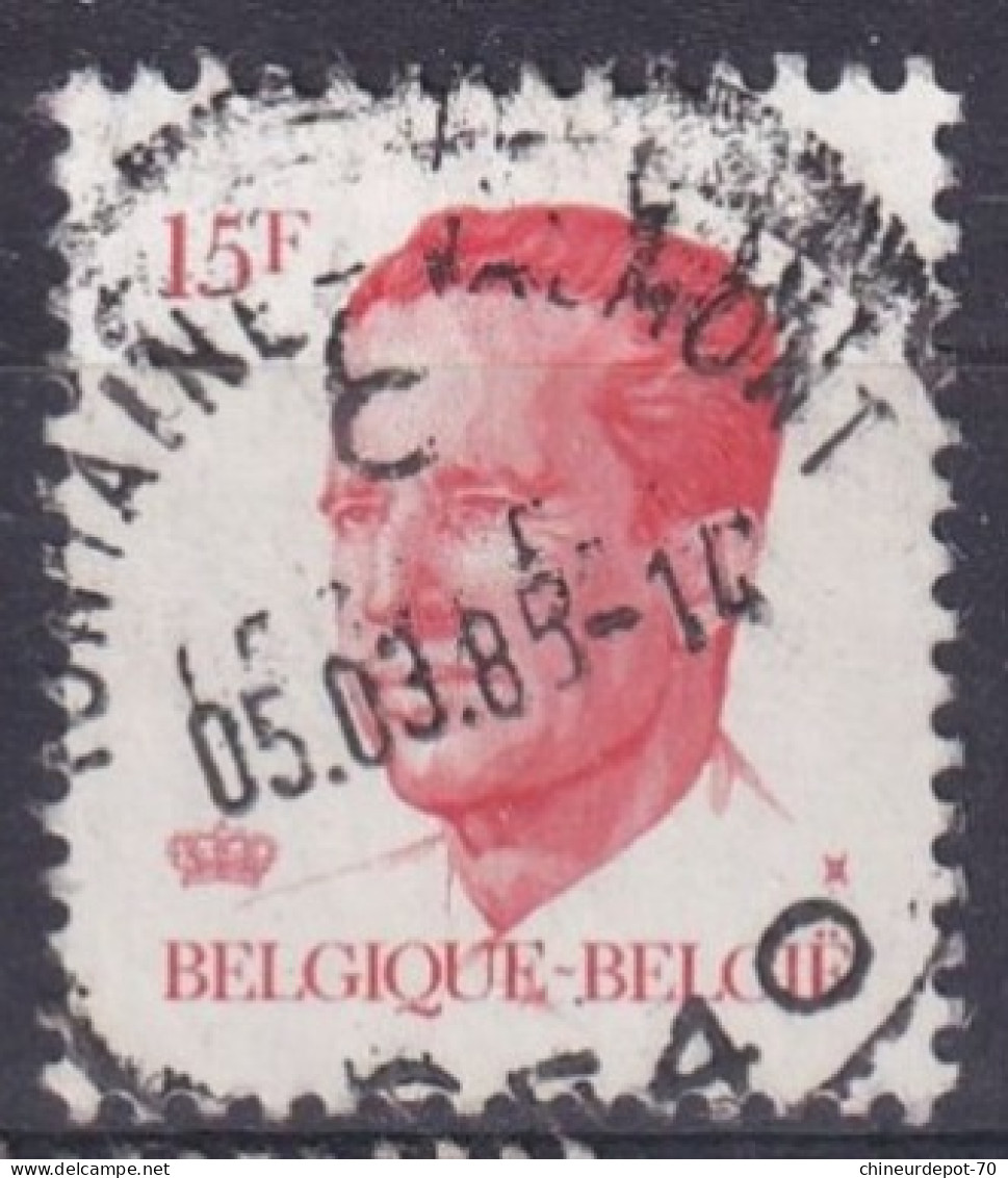 ROI KING BEAU CACHETS BRUXELLES 45c SCHAARBEEK 7c FONTAINE-VALMONT BDF1 ATH NIVELLES MARCHE EN FAMENNE BLANKENBERGHE .. - Used Stamps