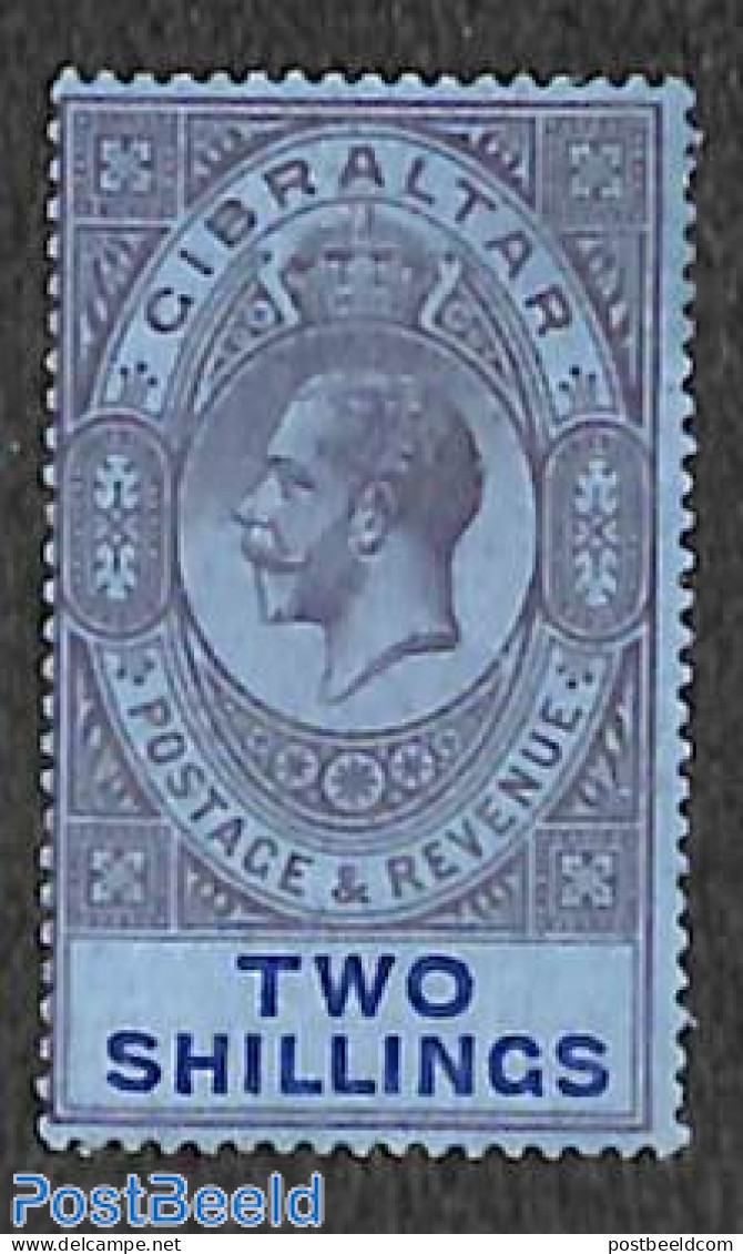 Gibraltar 1921 2sh, Stamp Out Of Set, Unused (hinged) - Gibilterra