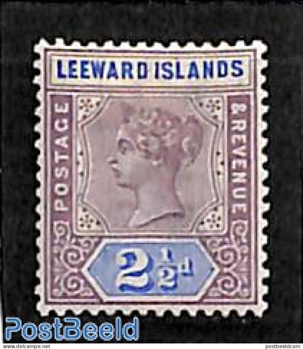 Leeward Islands 1890 2.5p, Stamp Out Of Set, Mint NH - Leeward  Islands