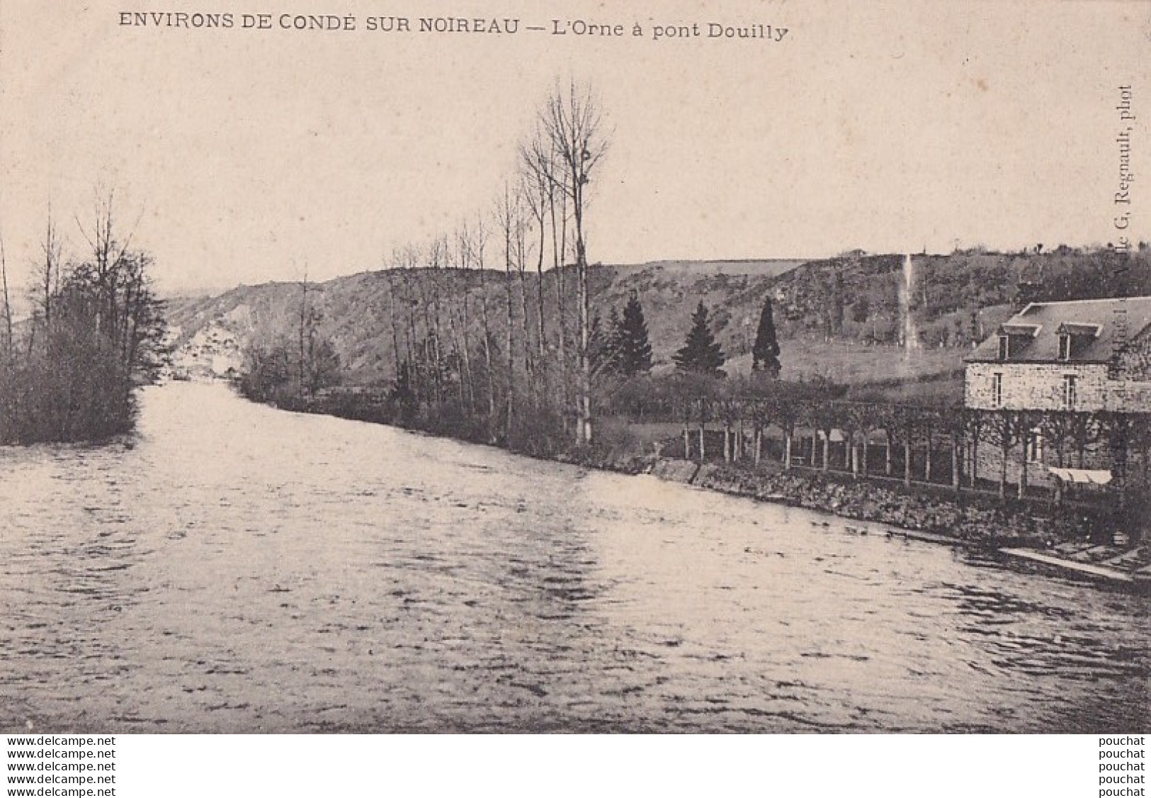 V30-14) ENVIRONS DE  CONDE SUR NOIREAU - L ' ORNE A PONT DOUILLY   - ( 2 SCANS ) - Pont D'Ouilly