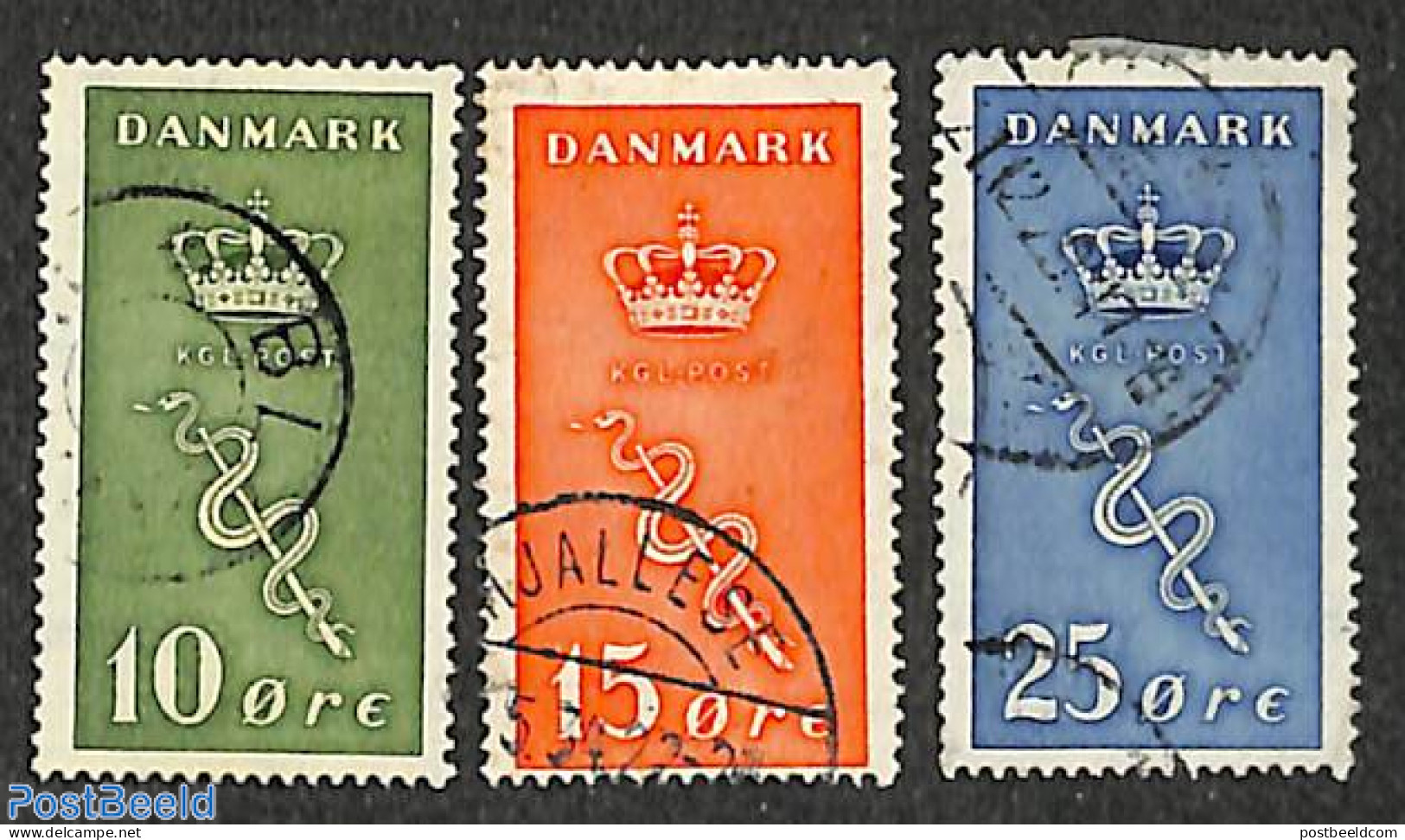 Denmark 1929 Anti Cancer 3v, Used, Used Stamps, Health - Health - Used Stamps
