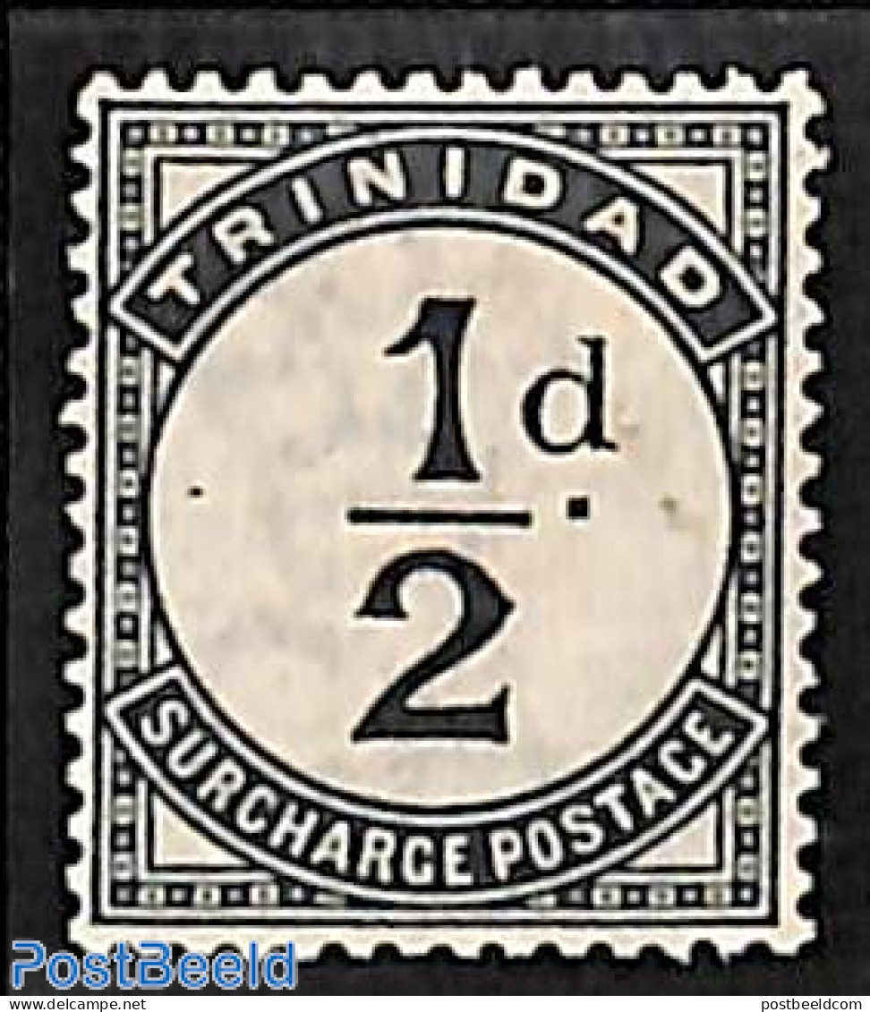Trinidad & Tobago 1885 1/2d Postage Due, Stamp Out Of Set, Unused (hinged) - Trinidad Y Tobago (1962-...)