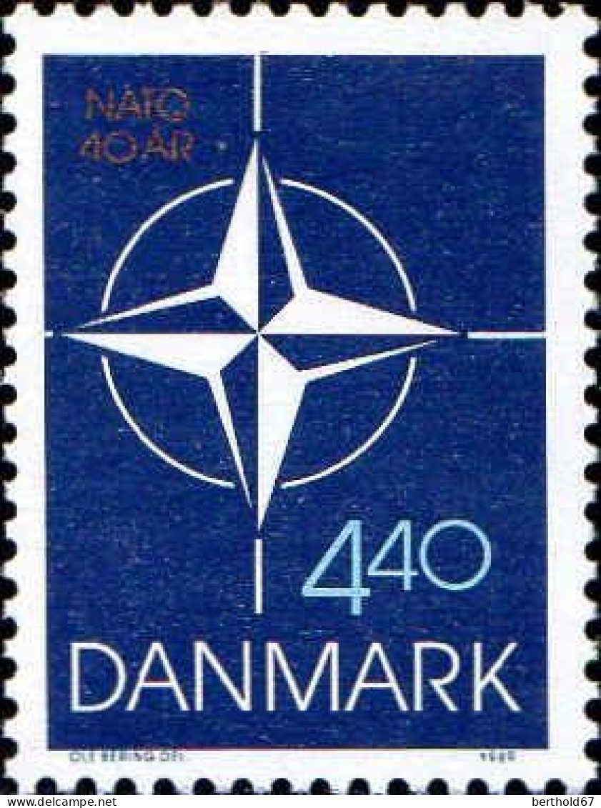 Danemark Poste N** Yv: 949 Mi:946 40.Anniversaire De L'OTAN - Nuevos