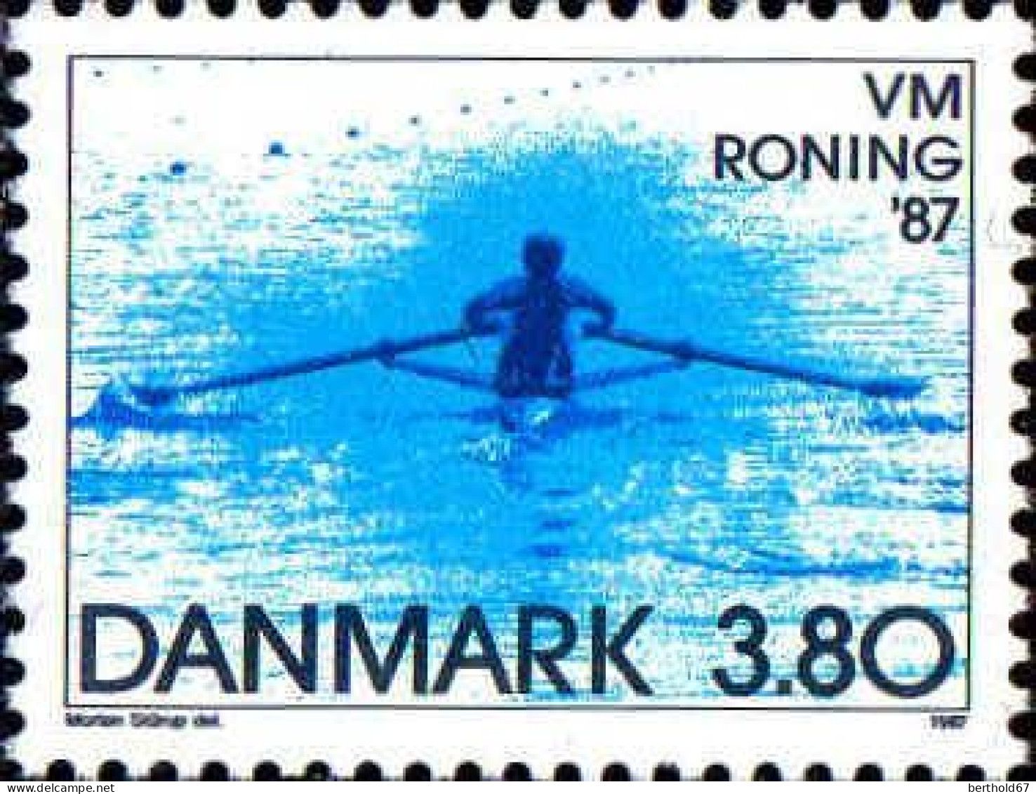 Danemark Poste N** Yv: 902 Mi:899 Championnats Du Monde D'aviron Roning'87 - Ongebruikt