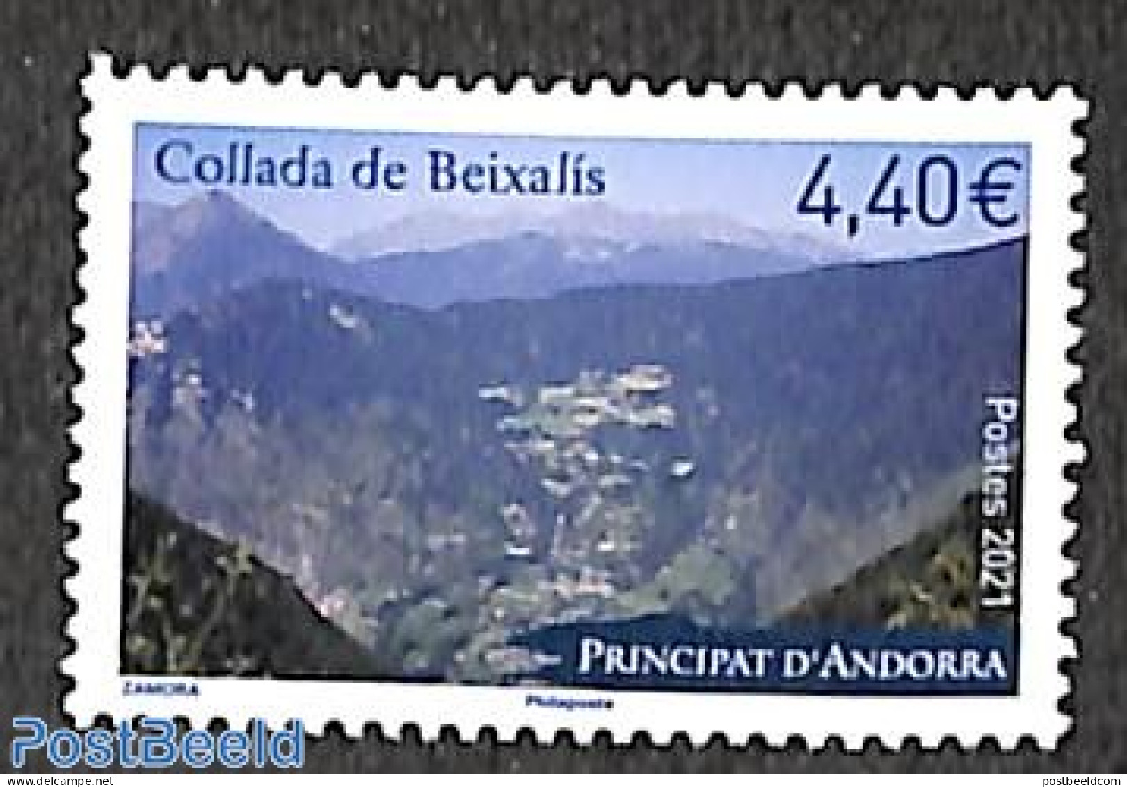 Andorra, French Post 2021 Collada De Beixalis 1v, Mint NH - Nuevos