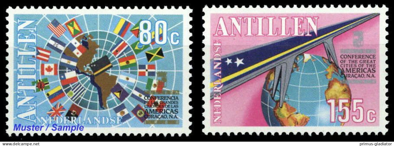 1988, Niederländische Antillen, 640-41, ** - Antille