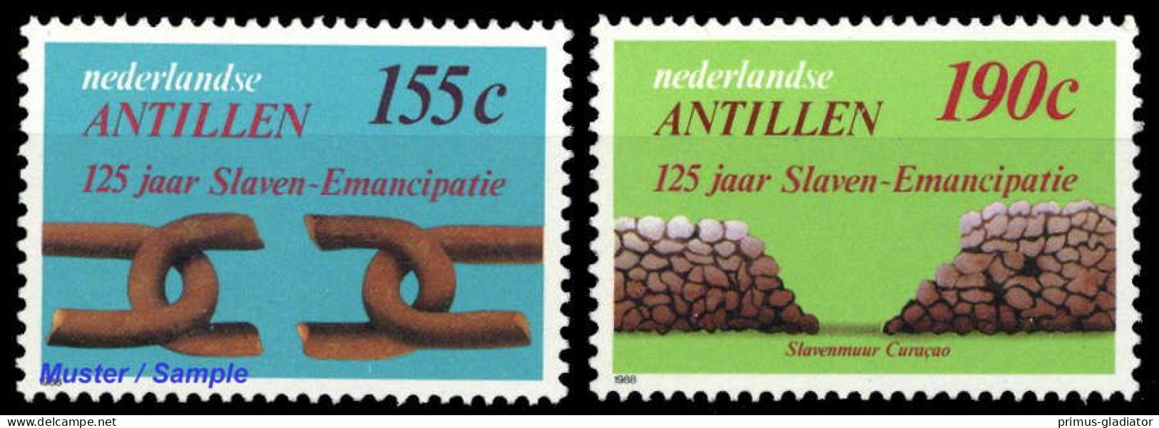 1988, Niederländische Antillen, 638-39, ** - Antillen