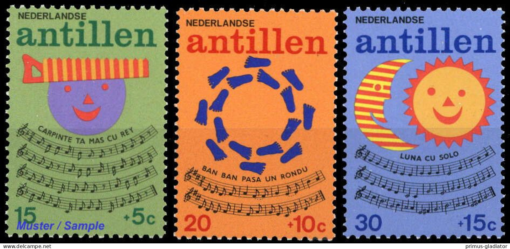 1974, Niederländische Antillen, 289-91, ** - Antillen
