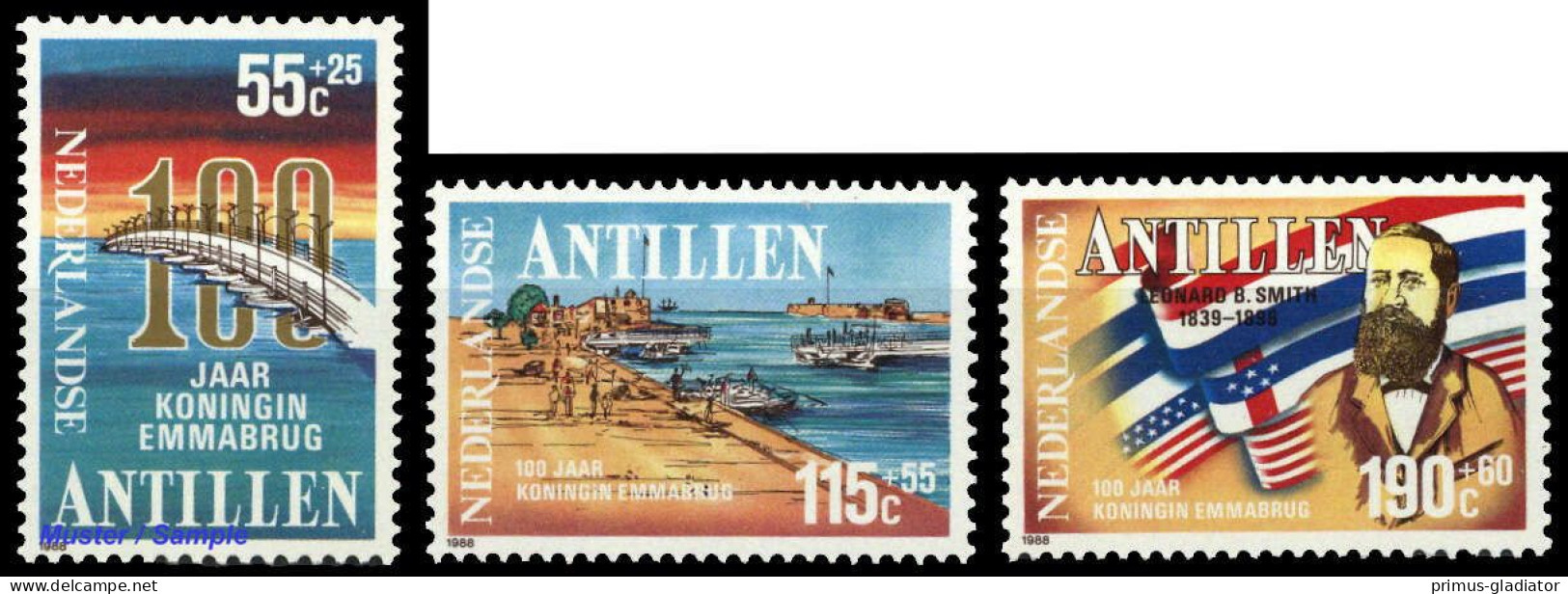 1988, Niederländische Antillen, 635-37, ** - Antilles