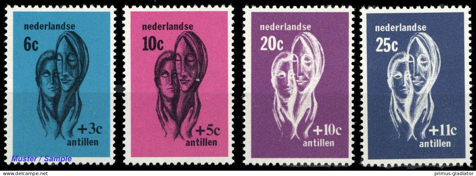 1967, Niederländische Antillen, 179-82, ** - Antillen