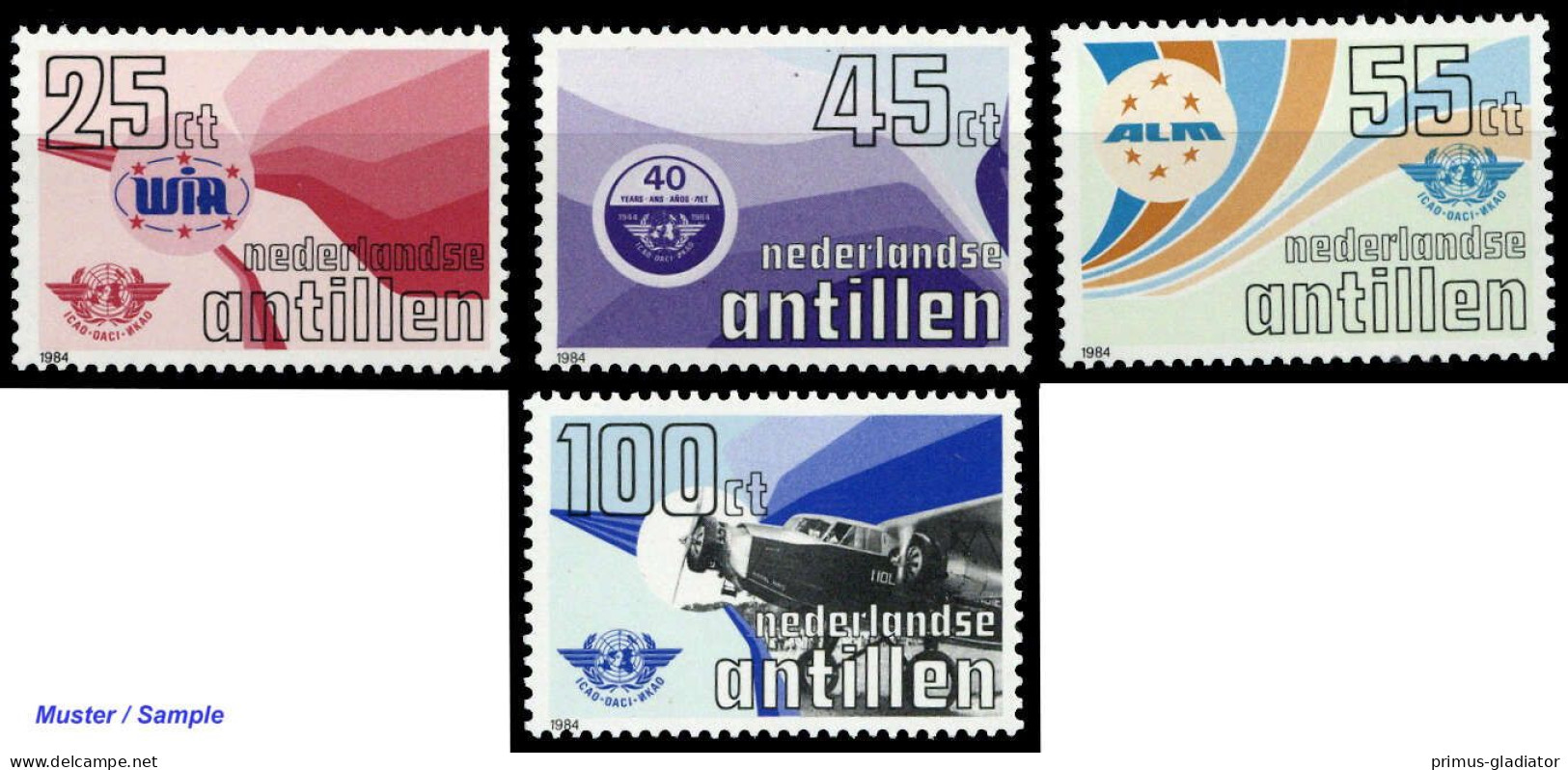 1984, Niederländische Antillen, 516-19, ** - Antillen