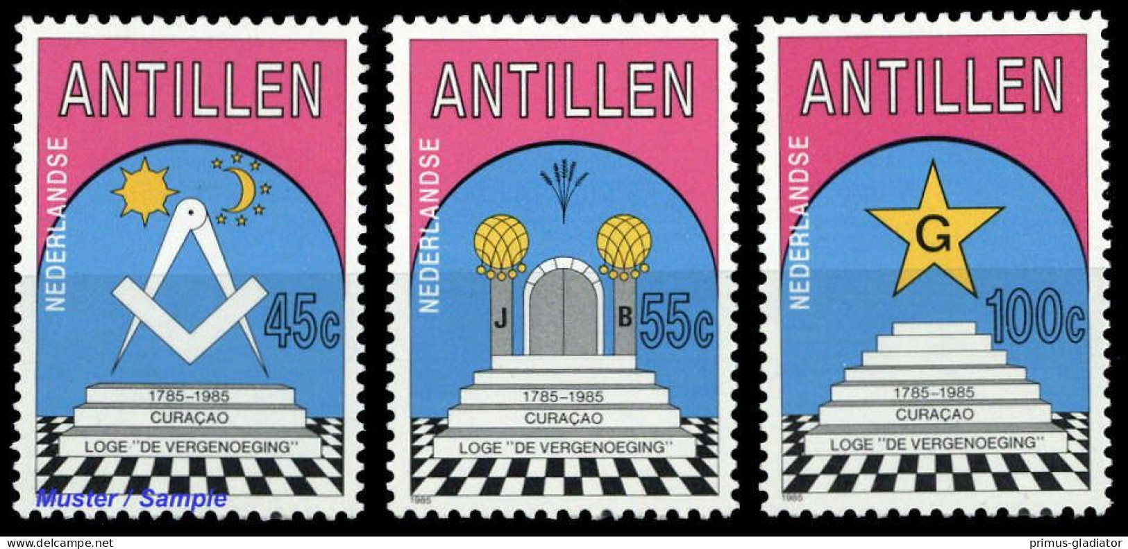 1985, Niederländische Antillen, 549-51, ** - Antilles