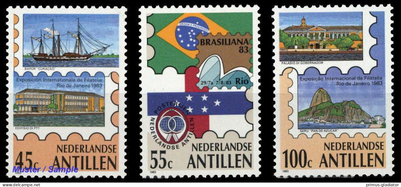 1983, Niederländische Antillen, 494-96, ** - West Indies