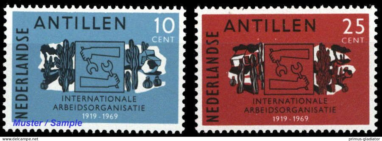 1969, Niederländische Antillen, 208-09, ** - Antillas Holandesas