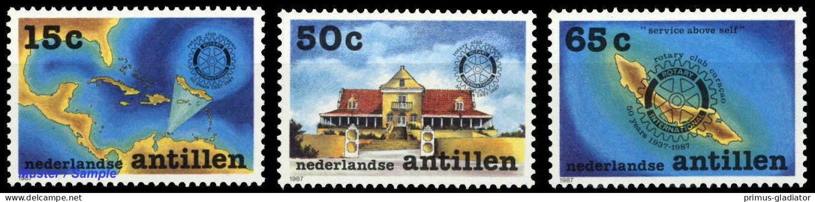 1987, Niederländische Antillen, 611-13, ** - West Indies