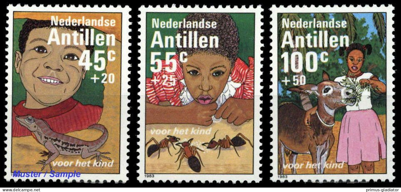 1983, Niederländische Antillen, 500-02, ** - Antillen