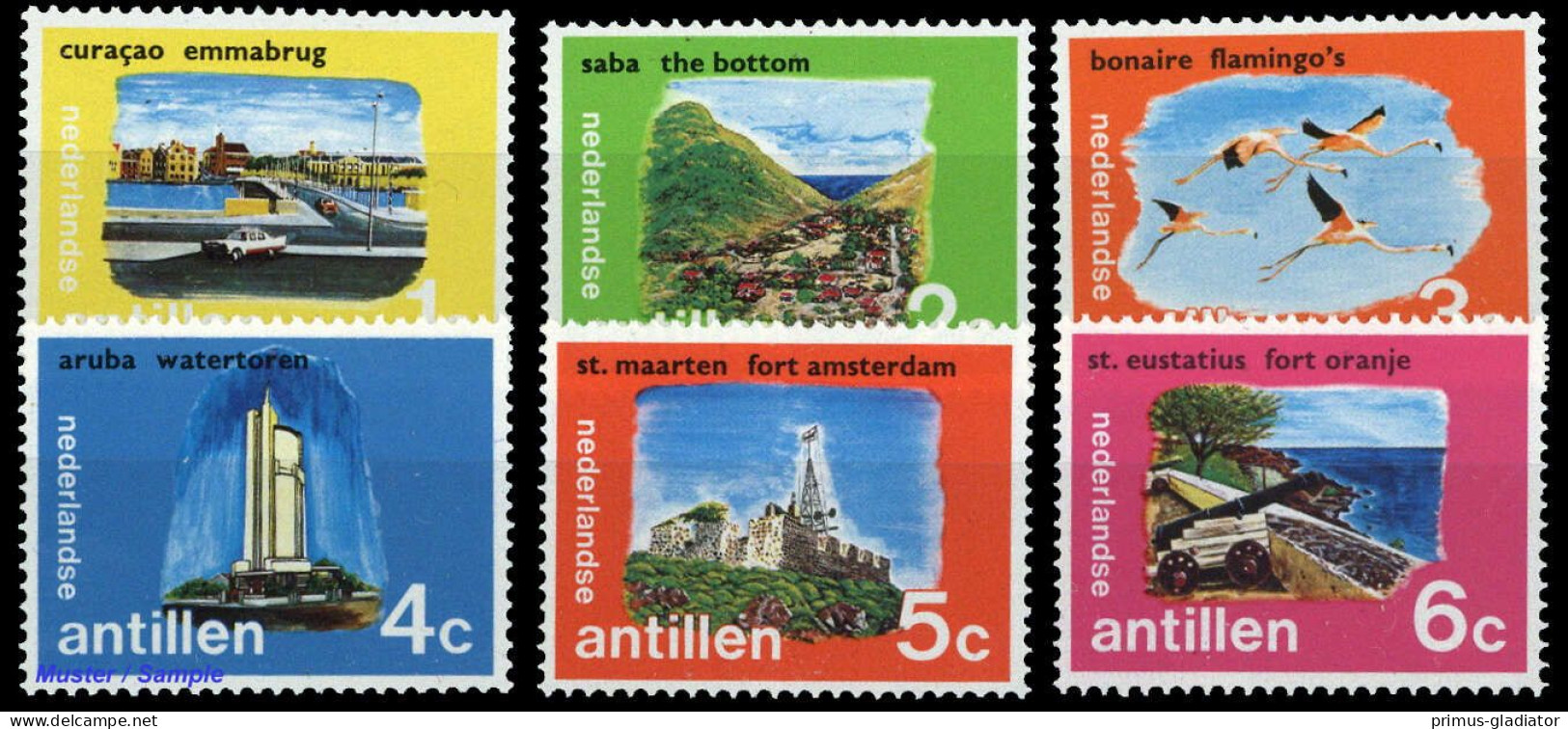 1972, Niederländische Antillen, 239-44, ** - West Indies
