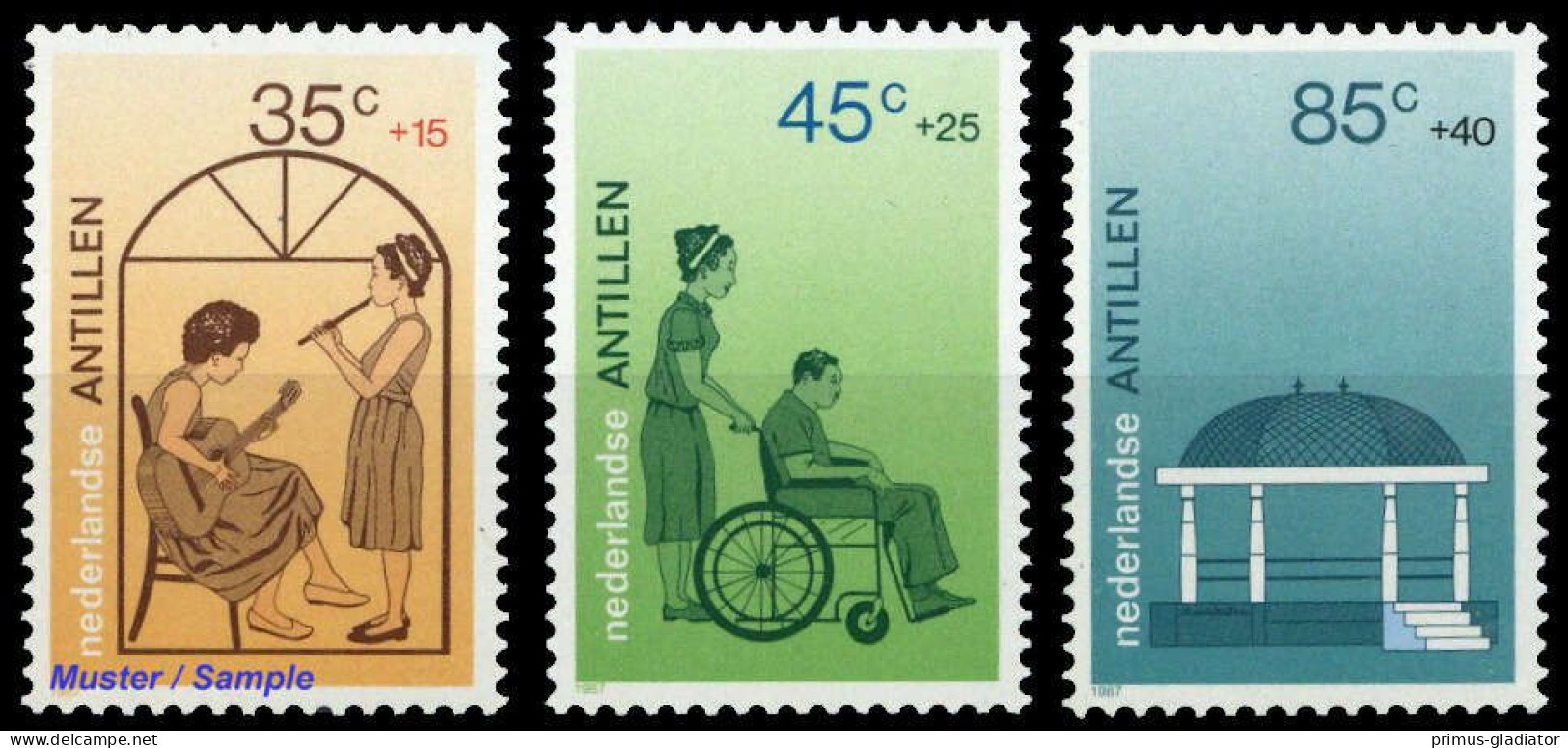 1987, Niederländische Antillen, 608-10, ** - West Indies