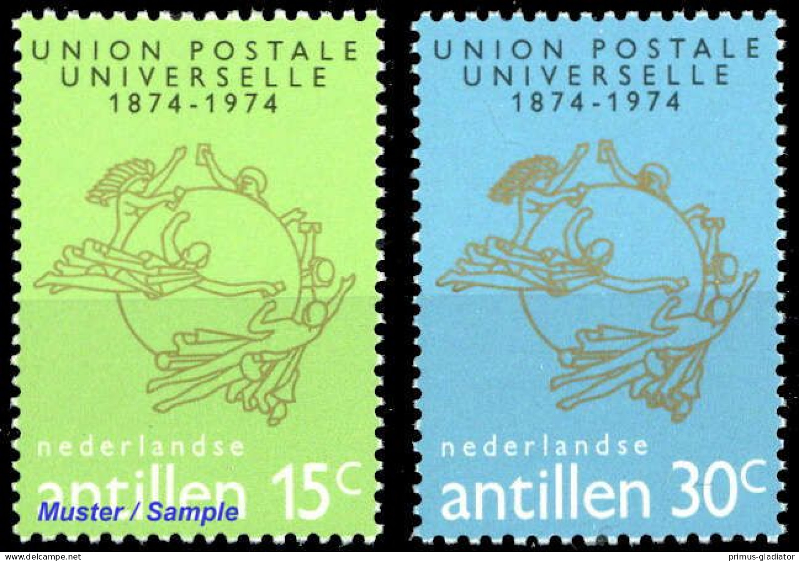 1974, Niederländische Antillen, 287-88, ** - Antillas Holandesas