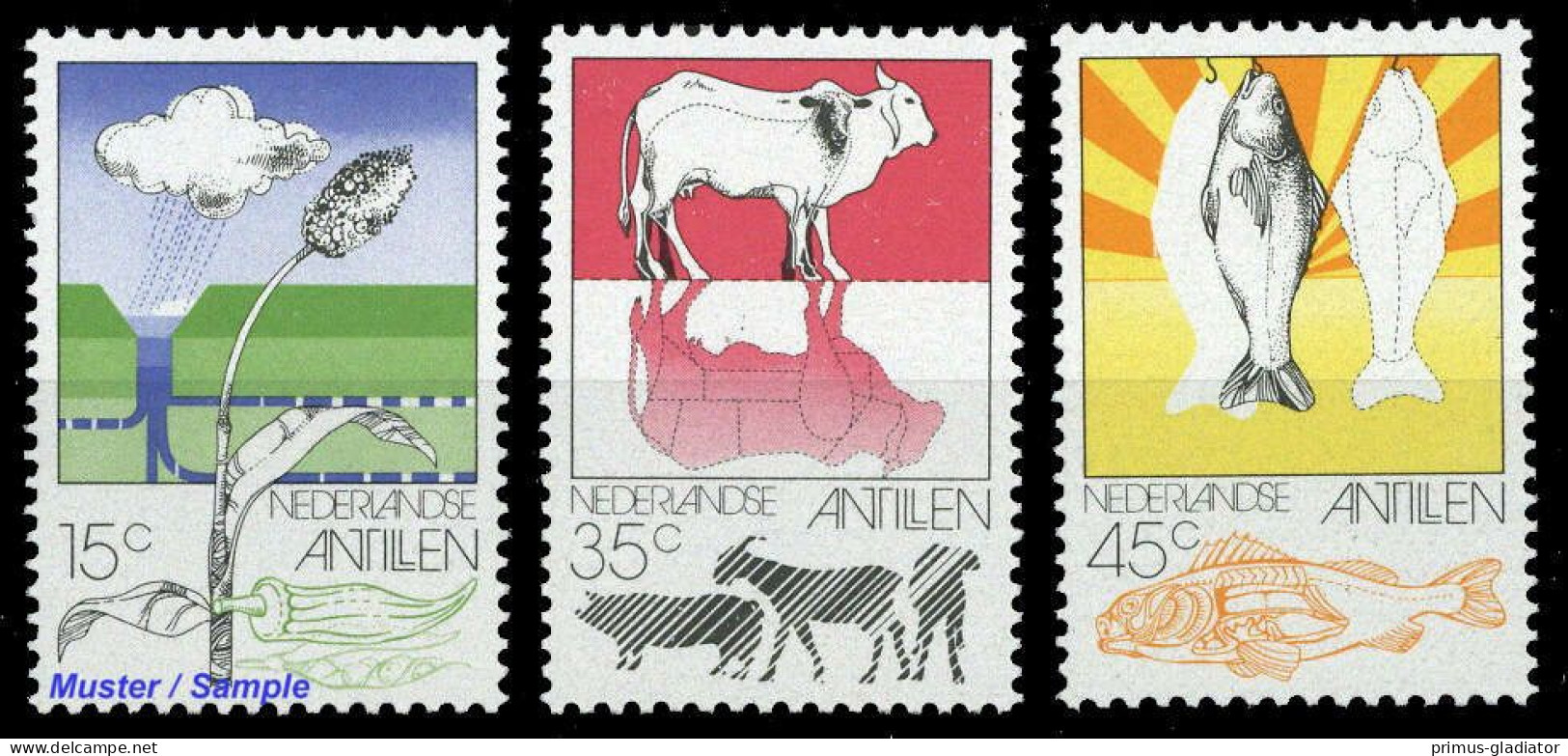 1976, Niederländische Antillen, 314-16, ** - Antilles