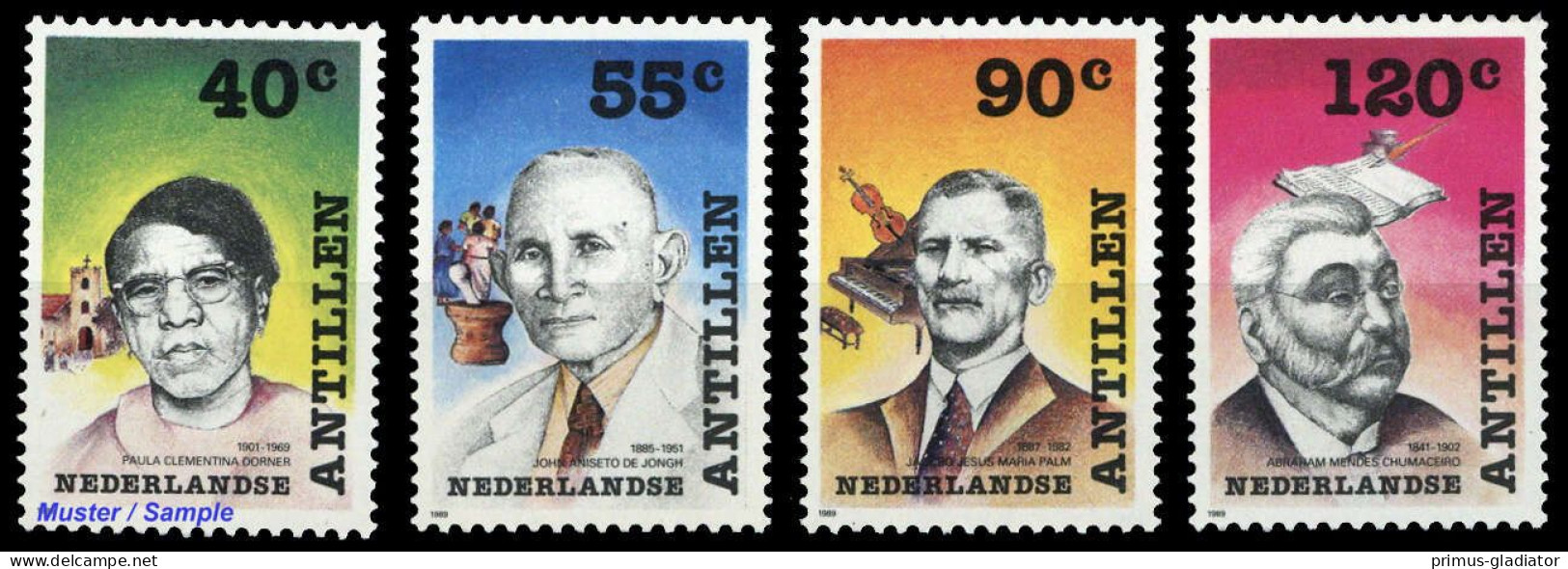 1989, Niederländische Antillen, 660-63, ** - Antillen