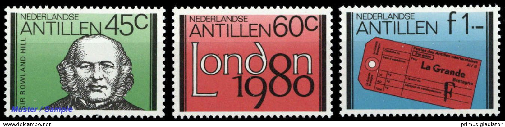 1980, Niederländische Antillen, 419-21, ** - Antillas Holandesas