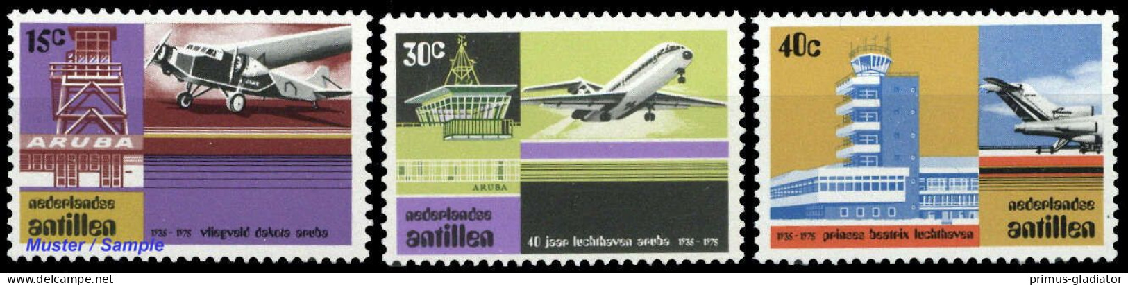 1975, Niederländische Antillen, 301-03, ** - Antilles