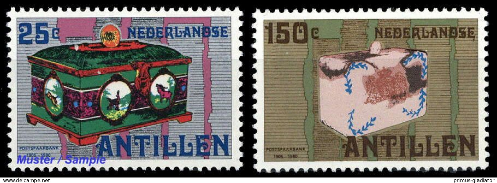 1980, Niederländische Antillen, 415-16, ** - Antilles