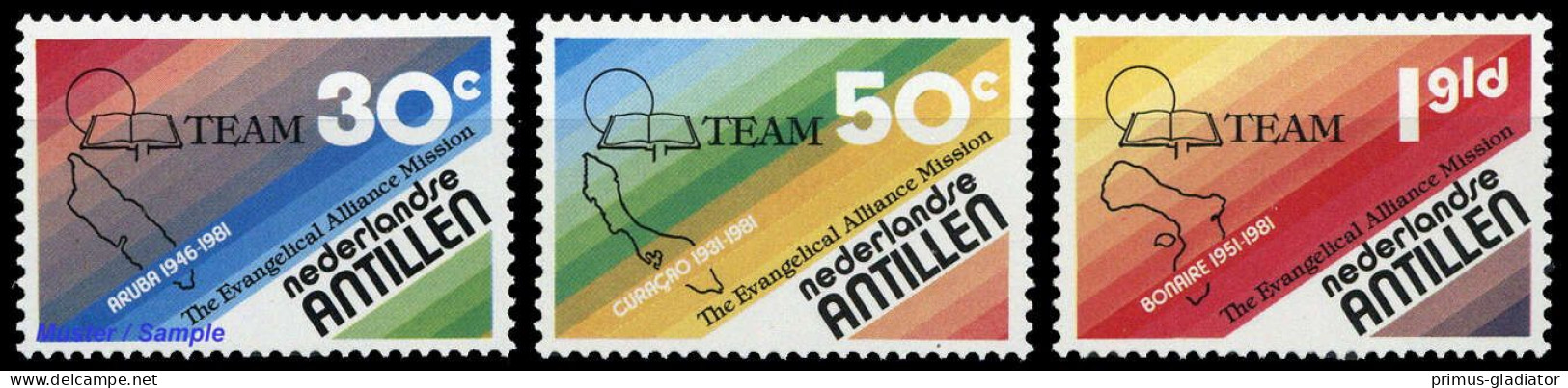 1981, Niederländische Antillen, 438-40, ** - West Indies