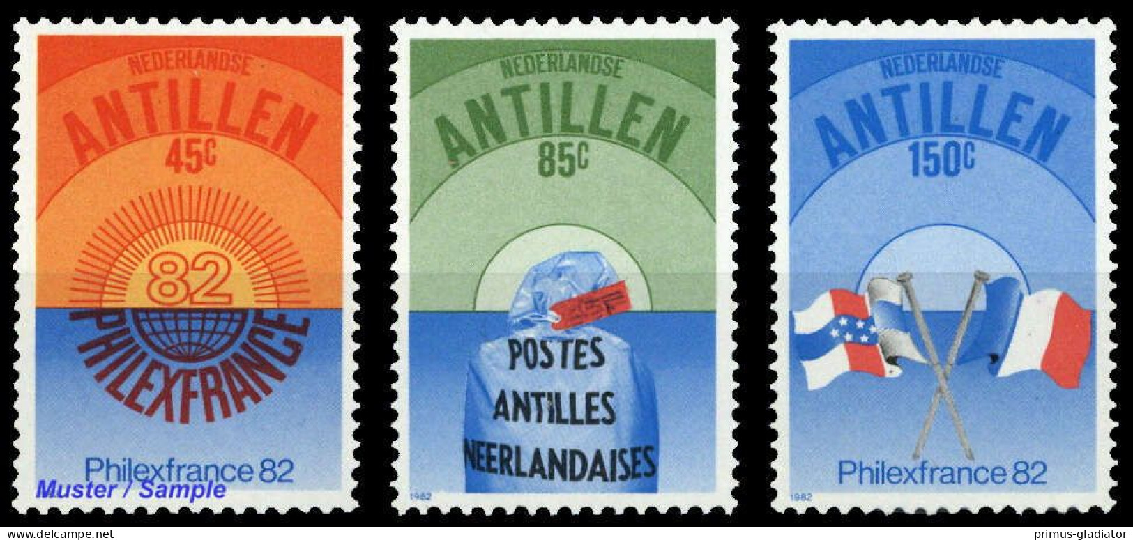 1982, Niederländische Antillen, 474-76, ** - Antillen