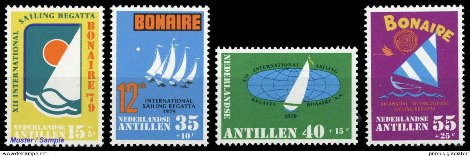 1979, Niederländische Antillen, 391-94, ** - West Indies