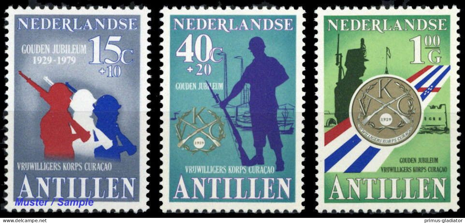 1979, Niederländische Antillen, 395-97, ** - Antilles