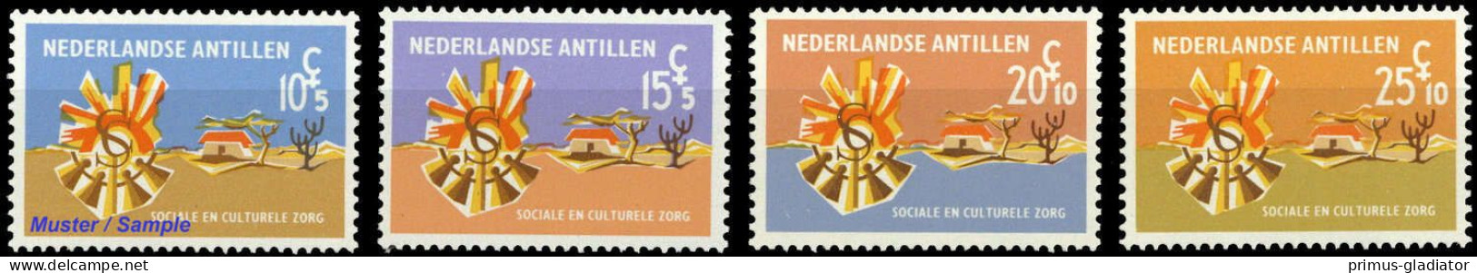 1968, Niederländische Antillen, 190-93, ** - Antillas Holandesas