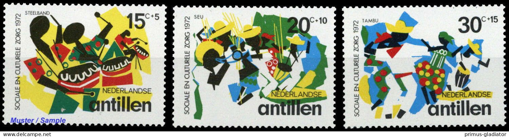 1972, Niederländische Antillen, 246-48, ** - West Indies