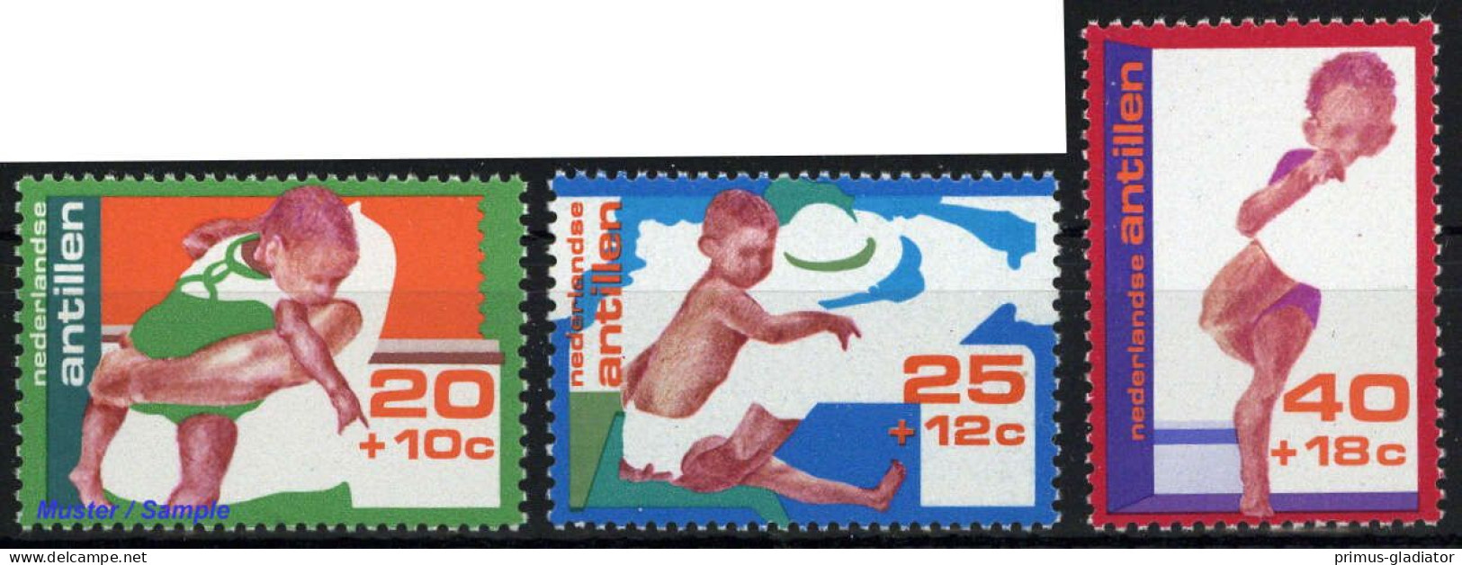 1976, Niederländische Antillen, 317-19, ** - West Indies