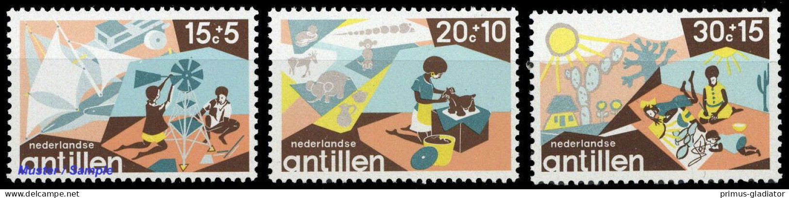 1975, Niederländische Antillen, 307-09, ** - Antillen