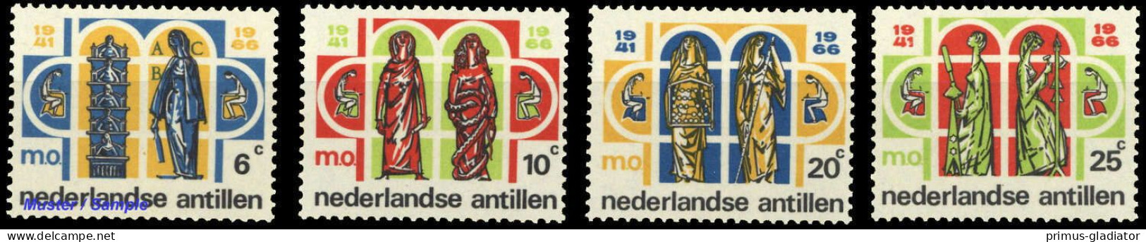 1966, Niederländische Antillen, 166-69, ** - Antillen