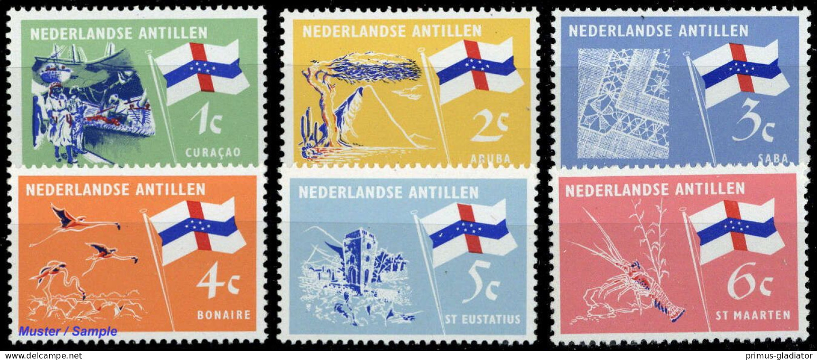 1965, Niederländische Antillen, 152-57, ** - West Indies