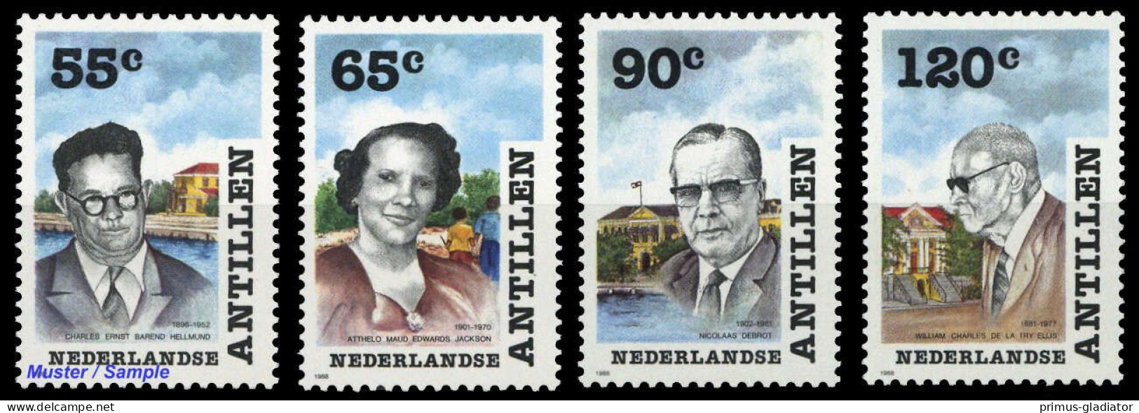 1988, Niederländische Antillen, 642-45, ** - Antilles