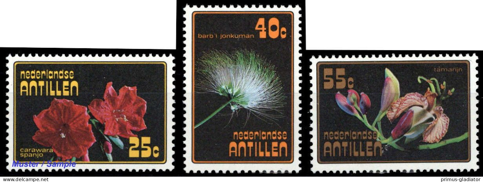 1977, Niederländische Antillen, 335-37, ** - Antilles