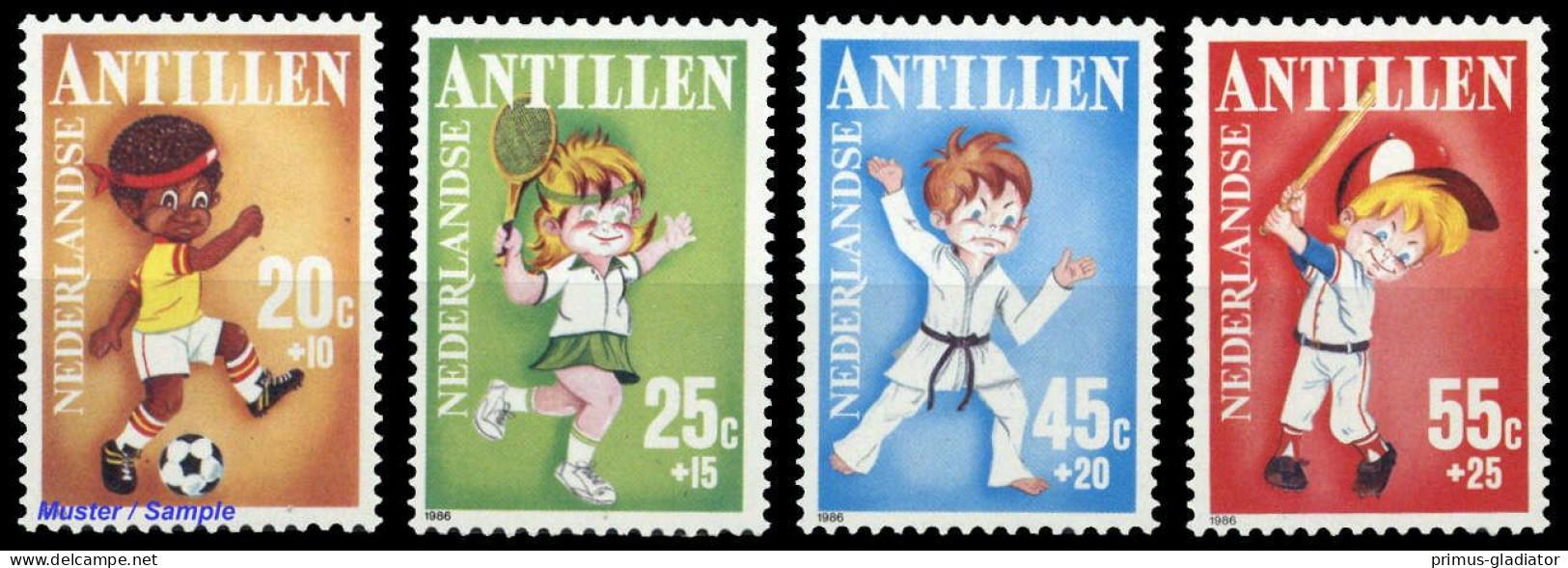 1986, Niederländische Antillen, 596-99, ** - Antille