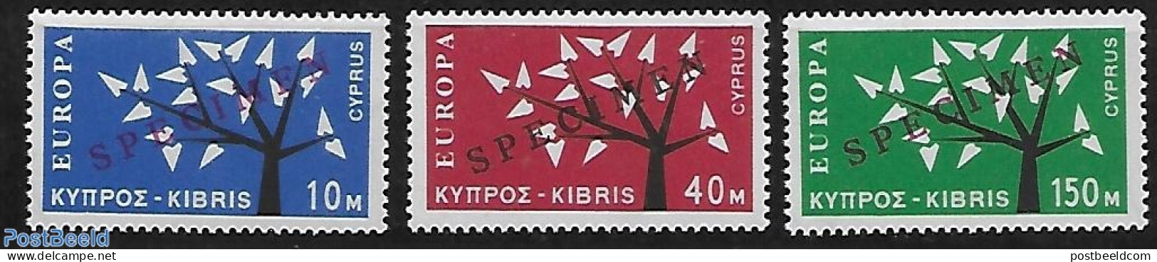 Cyprus 1963 Specimen 3 V., Mint NH, History - Europa (cept) - Unused Stamps