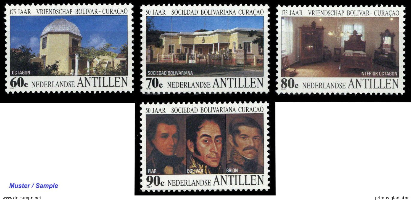 1987, Niederländische Antillen, 615-18, ** - Antillen