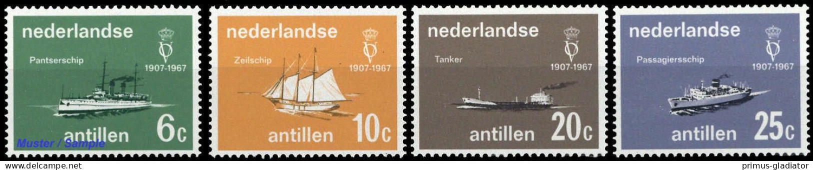1967, Niederländische Antillen, 174-77, ** - Antillas Holandesas