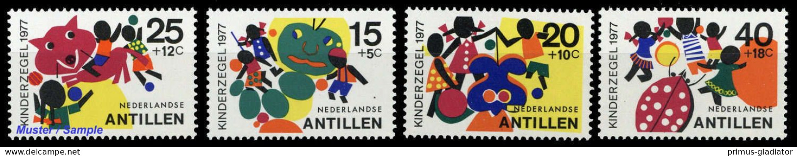 1977, Niederländische Antillen, 341-44, ** - Antille