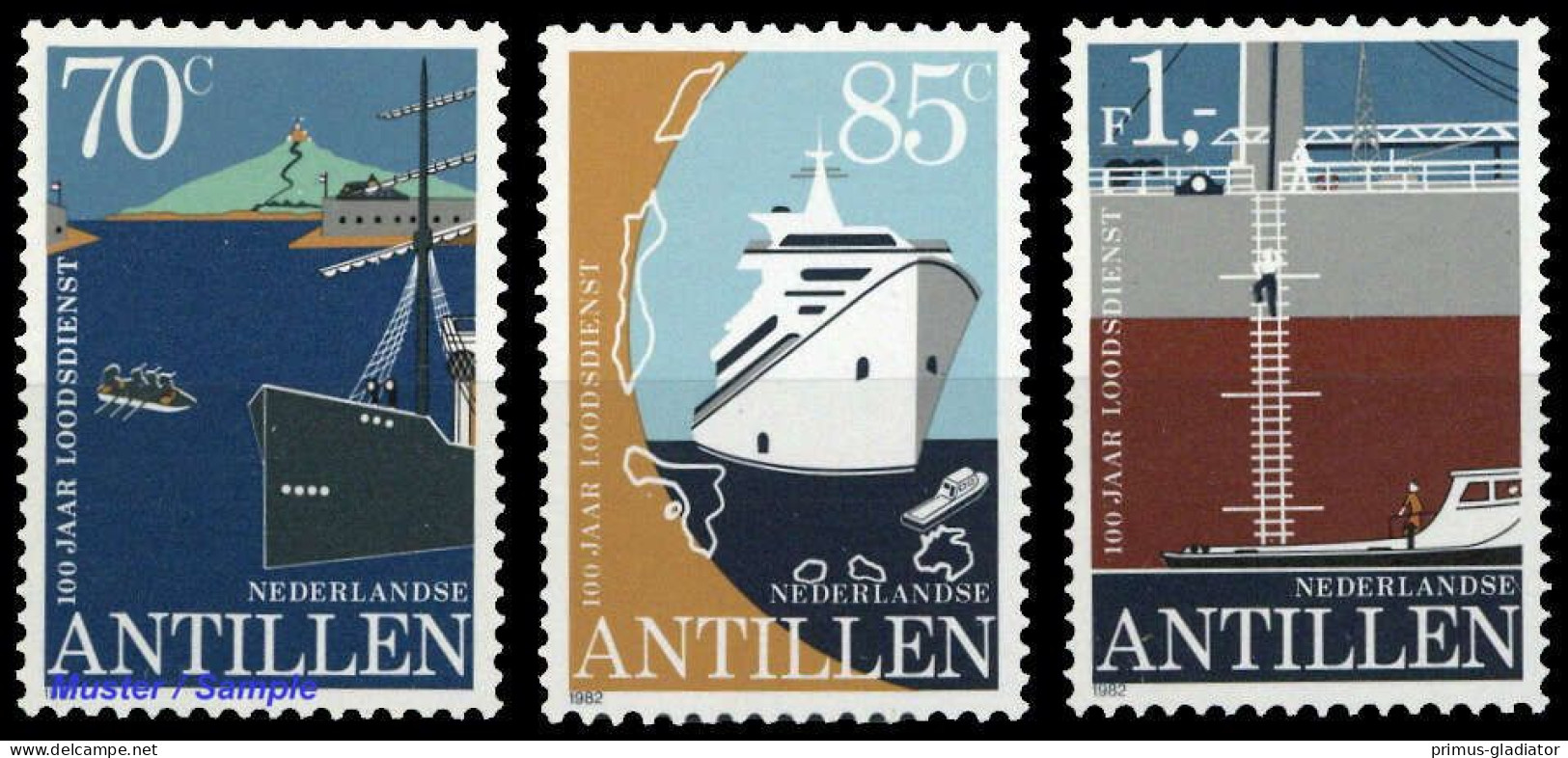1982, Niederländische Antillen, 460-62, ** - Antillen